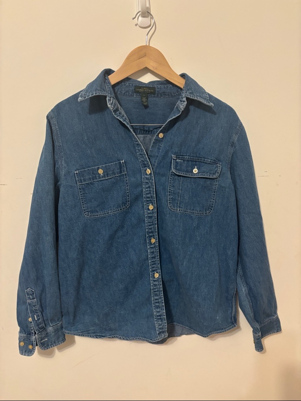 Ralph Lauren Blue Denim Shirt with LRL Label